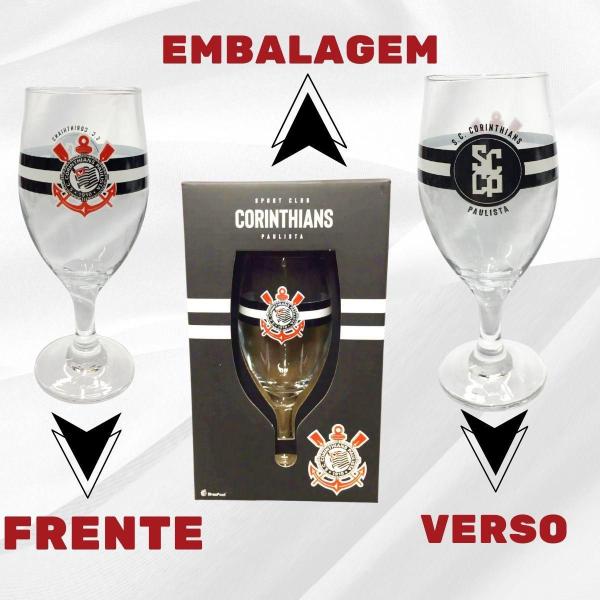 Imagem de Kit Caneca Porcelana Preto 300Ml Tu És Orgulho + Taça