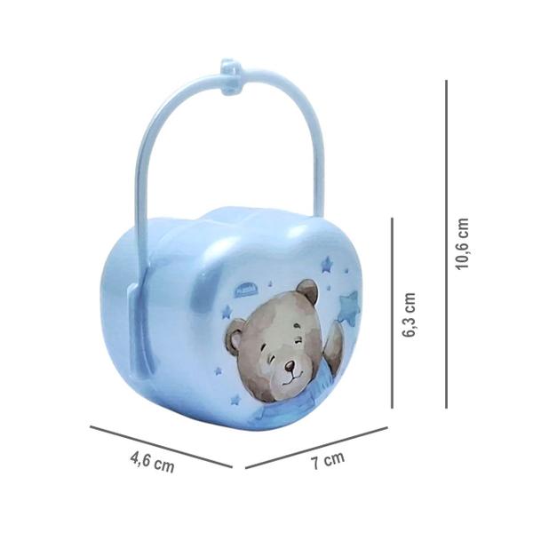 Imagem de Kit Caneca Treinamento Infantil Trio 330ml e Porta Chupeta Plasutil