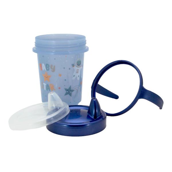 Imagem de Kit Caneca Treinamento Infantil Trio 330ml e Porta Chupeta Plasutil