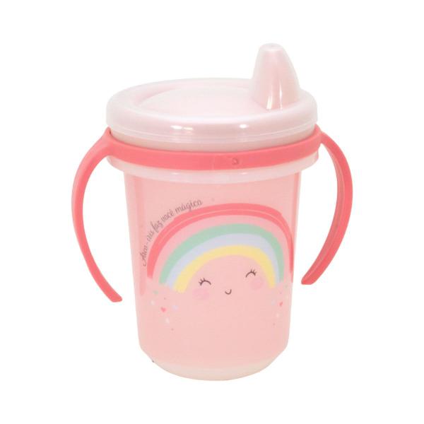 Imagem de Kit Caneca Treinamento Infantil Trio 330ml e Porta Chupeta Plasutil