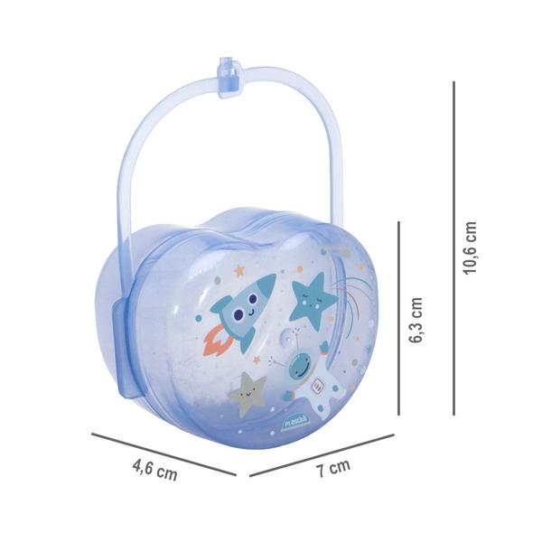 Imagem de Kit Caneca Treinamento Infantil Trio 330ml e Porta Chupeta Plasutil