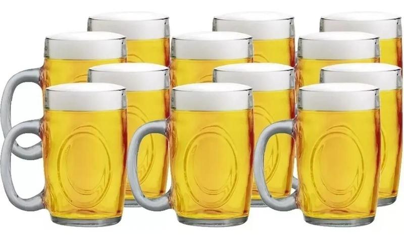 Kit Canecas De Chopp De Vidro Grosso 300Ml 6 Peças Wheaton Imagem de Kit Canecas De Chopp De Vidro Grosso 300Ml 6 Peças Wheaton