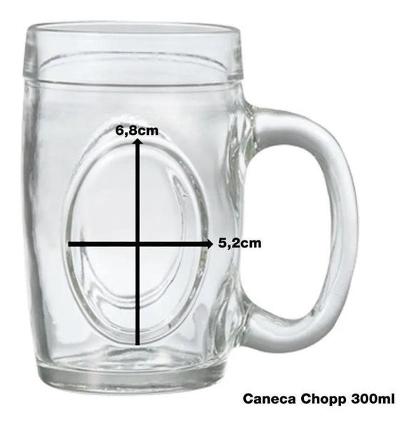 Kit Canecas De Chopp De Vidro Grosso 300Ml 6 Peças Wheaton Imagem de Kit Canecas De Chopp De Vidro Grosso 300Ml 6 Peças Wheaton