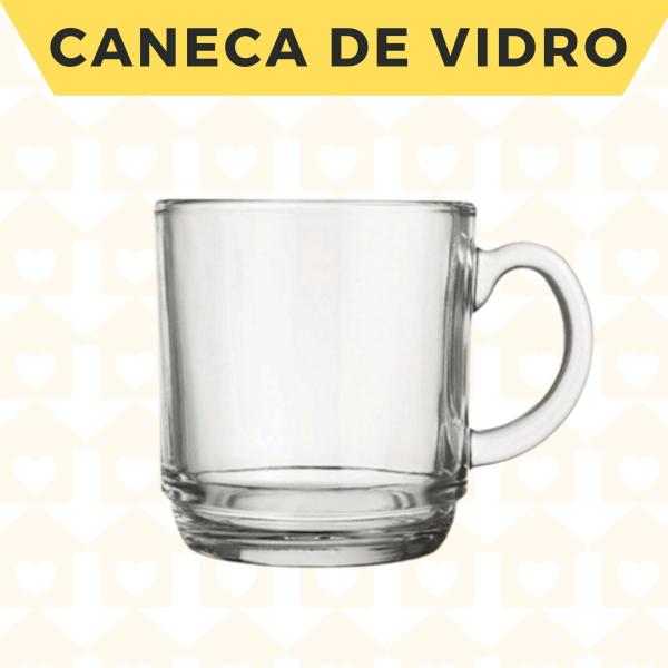 Imagem de Kit Canecas Vidro Grosso 250ML Ideal Chocolate Quente Café - 18UN