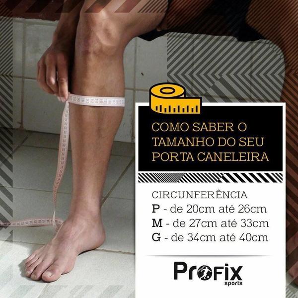 Imagem de Kit Caneleira e Porta Caneleira Preta Adulto Profix