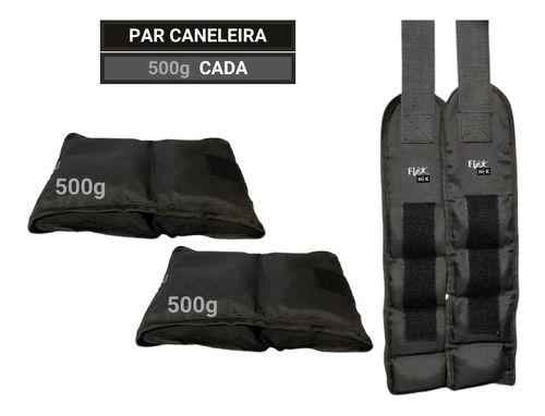 Imagem de Kit Caneleira/tornozeleira De Peso 500g- Par P/ Treino