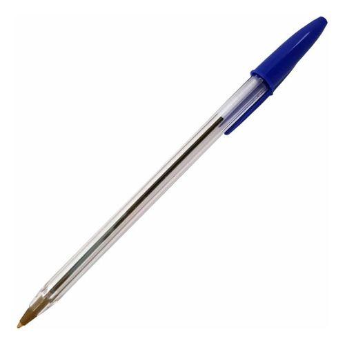 Imagem de Kit caneta esf bic cristal azul 200 unidades