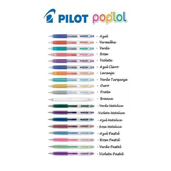 Imagem de Kit Caneta Gel Pop'lol 0.7 Pilot - C/19 Cores - Novidade!