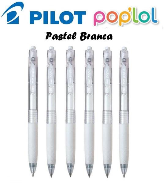 Imagem de Kit Caneta Gel Pop'lol 0.7 Pilot - C/6 Cor Branca Pastel