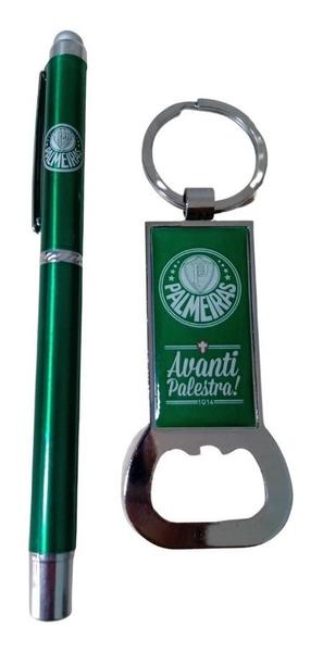 Imagem de Kit Caneta Roller Ball Chaveiro Abridor Garrafas Palmeiras