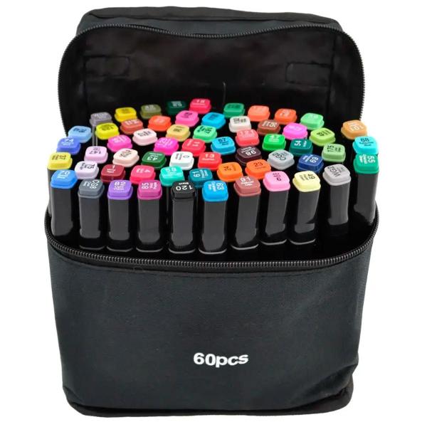 Kit Canetinhas 60 Unidades Linha Profissional Desenho - Desert Imagem de Kit Canetinhas 60 Unidades Linha Profissional Desenho