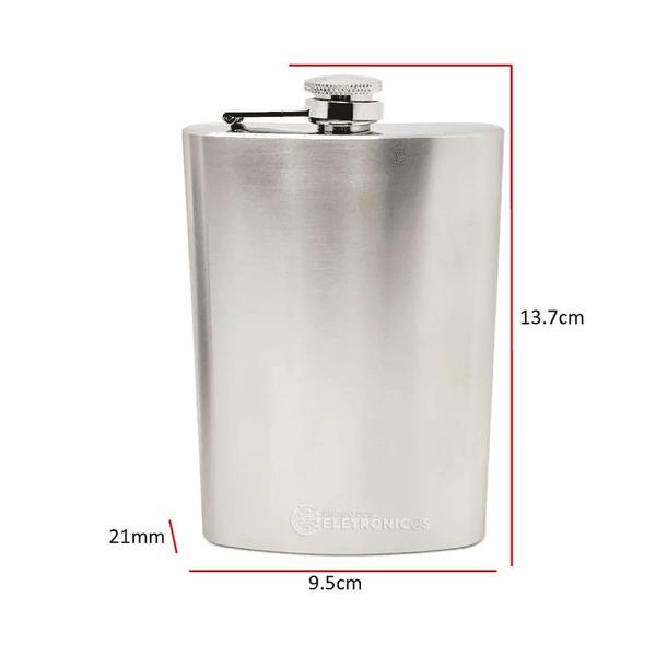 Kit Cantil Porta Bebidas Com Mini Funil, Com 4 Copo Shot Portátil DY8840 - Dylan Imagem de Kit Cantil Porta Bebidas Com Mini Funil, Com 4 Copo Shot Portátil DY8840