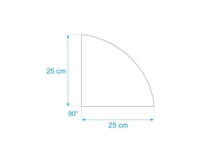 Imagem de Kit cantoneira de vidro para banheiro 25x25 c/ 3 unidades Gabiart