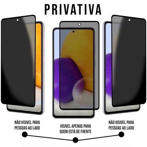 Imagem de Kit Capa Capinha Transparente + Película 3D de Vidro Privacidade para Samsung Galaxy A06