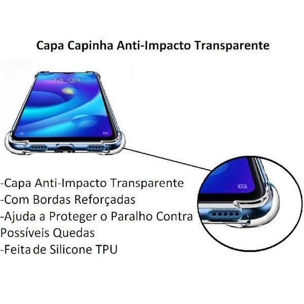 Imagem de Kit Capa Capinha Transparente + Película Cerâmica + Película Câmera Traseira para Galaxy A05s