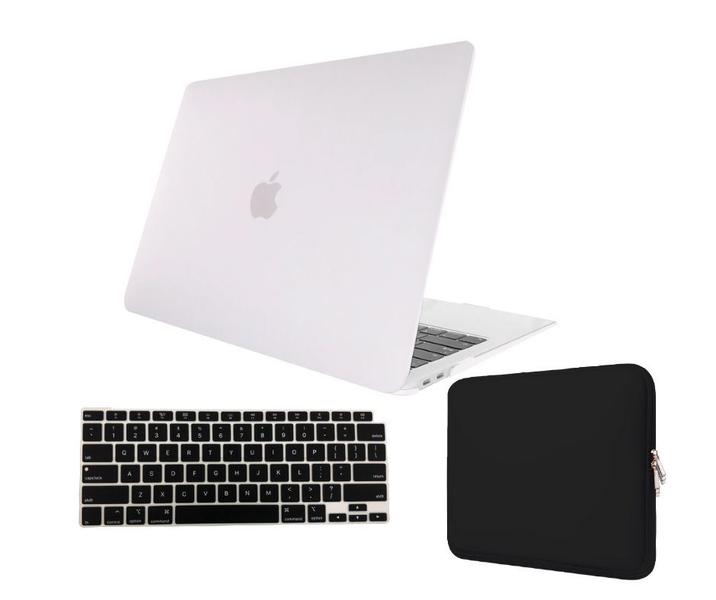 Imagem de Kit Capa Case Compativel Macbook NEW PRO 13" A1708 2017 cor TF + Pel. Teclado + Capa Noeprene