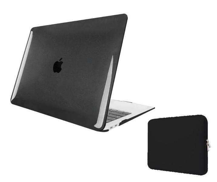 Imagem de Kit Capa Case Compativel Macbook PRO 13" A1502 A1425 cor BC + Capa Neoprene