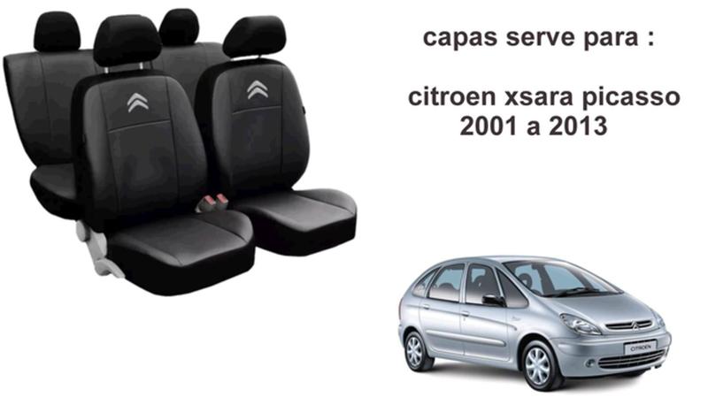 Imagem de Kit Capa Citroen Xsara Picasso 2001 a 2024 + Tapete + Capa de Volante para Carro de Luxo