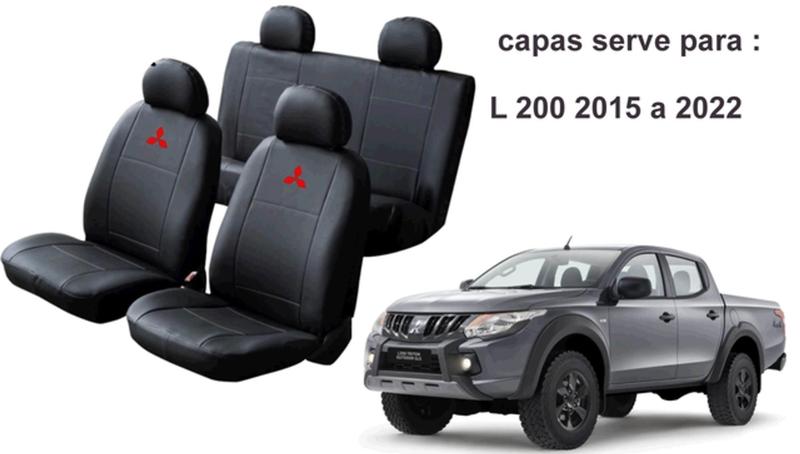 Imagem de Kit Capa Completa L200 2015 a 2022 + Capa de Cobertura e Limpador Sob Medida