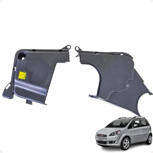 Imagem de Kit Capa Correia Doblo Idea Punto 1.4 8v Capa da Correia Dentada Fiat 2M Plastic