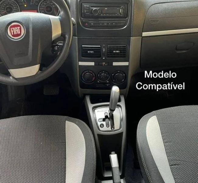 Imagem de Kit Capa Couro Câmbio Dualogic e Alavanca Freio de Mão Fiat Palio Strada Adventure Idea