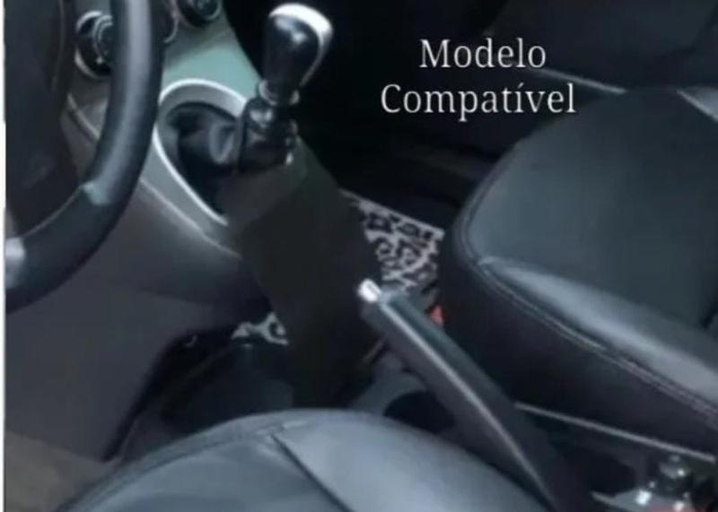 Imagem de Kit Capa Couro Manopla Câmbio Manual e Alavanca Freio de Mão Nissan Sentra 2008 à 2017