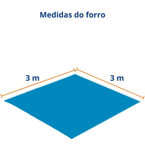 Imagem de Kit Capa e Forro de Proteção Para Piscina Infantil 4500L Redonda Estrutural Mor