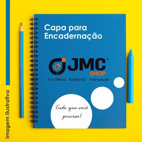 Imagem de Kit Capa Encadernação A4 - Preta Couro + Cristal Line 500un