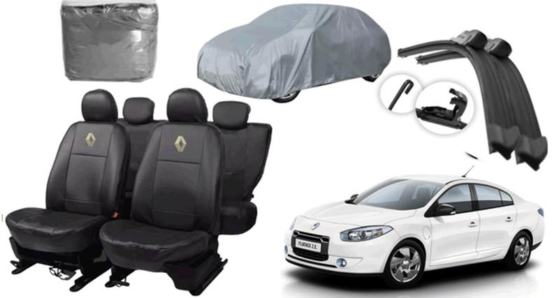 Imagem de Kit Capa Fluence 09-17 + Capa de Cobrir e Limpador para Parabrisa