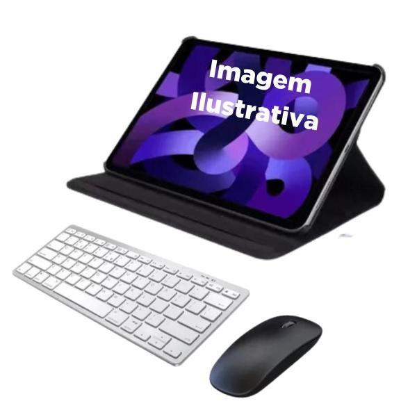 Imagem de Kit Capa Giratória Para Galaxy Tab A8 10.5 +Teclado E Mouse