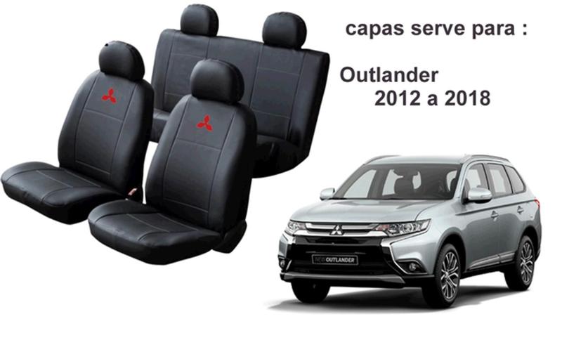 Imagem de Kit Capa Luxo Outlander 2012 a 2018 + Tapete Completo e Volante Sob Medida