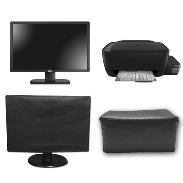 Imagem de Kit Capa Monitor 20 e Capa Impressora HP416 Impermeável