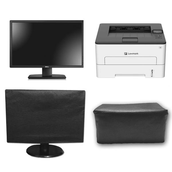 Imagem de Kit Capa Monitor 20 e Capa  Impressora LexmarkB2236DW Impermeável