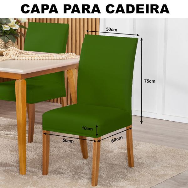 Imagem de Kit Capa Para Cadeira 04 Unidades Tecido Malha Gel