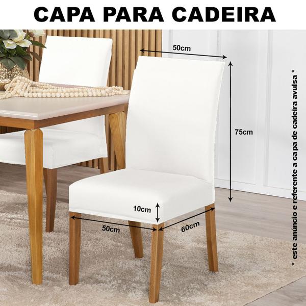 Imagem de Kit Capa Para Cadeiras 6 Unidades Malha Cores