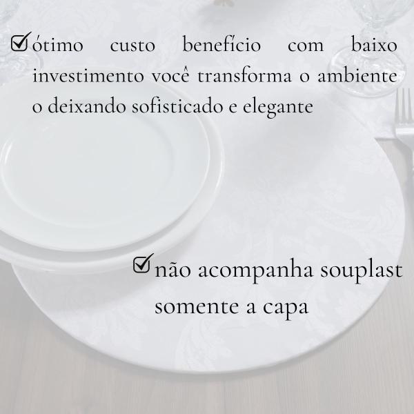 Imagem de Kit Capa Souplast Supla Jacquard Chic Mesa Posta Jogo Americano Varias Cores Modernas Decoração Cozinha