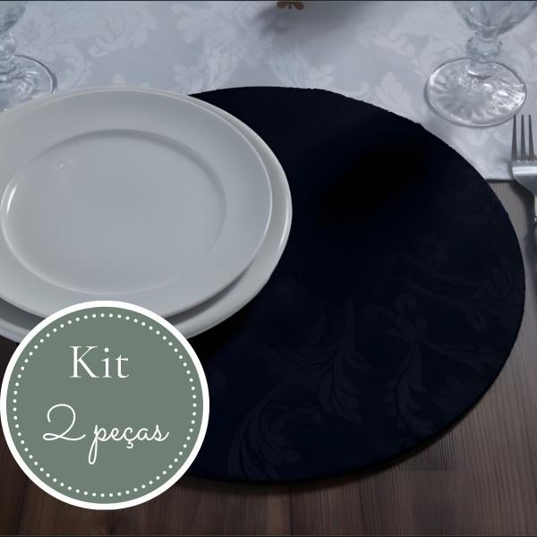 Imagem de Kit Capa Souplast Supla Jacquard Chic Mesa Posta Jogo Americano Varias Cores Modernas Decoração Cozinha