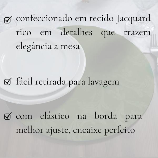 Imagem de Kit Capa Souplast Supla Jacquard Chic Mesa Posta Jogo Americano Varias Cores Modernas Decoração Cozinha