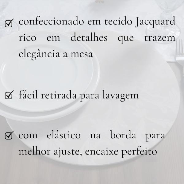 Imagem de Kit Capa Souplast Supla Jacquard Chic Mesa Posta Jogo Americano Varias Cores Modernas Decoração Cozinha