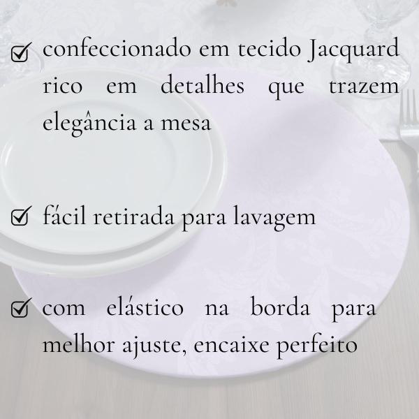 Imagem de Kit Capa Souplast Supla Jacquard Chic Mesa Posta Jogo Americano Varias Cores Modernas Decoração Cozinha