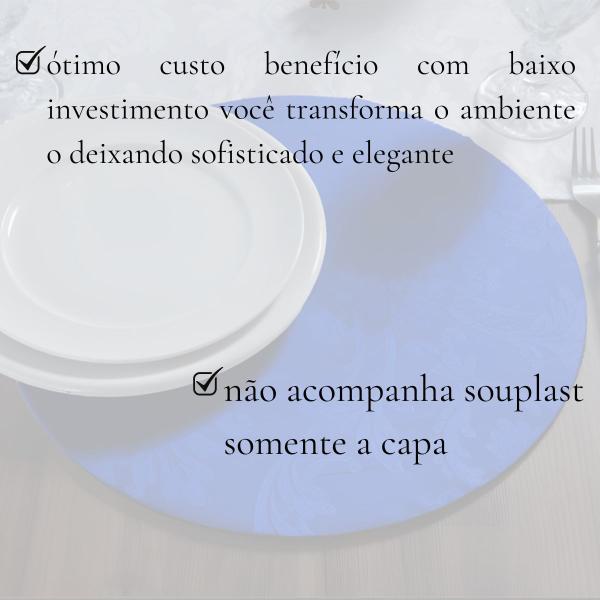 Imagem de Kit Capa Souplast Supla Jacquard Chic Mesa Posta Jogo Americano Varias Cores Modernas Decoração Cozinha