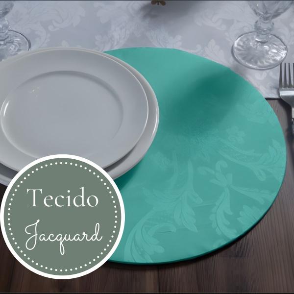 Imagem de Kit Capa Souplast Supla Jacquard Chic Mesa Posta Jogo Americano Varias Cores Modernas Decoração Cozinha