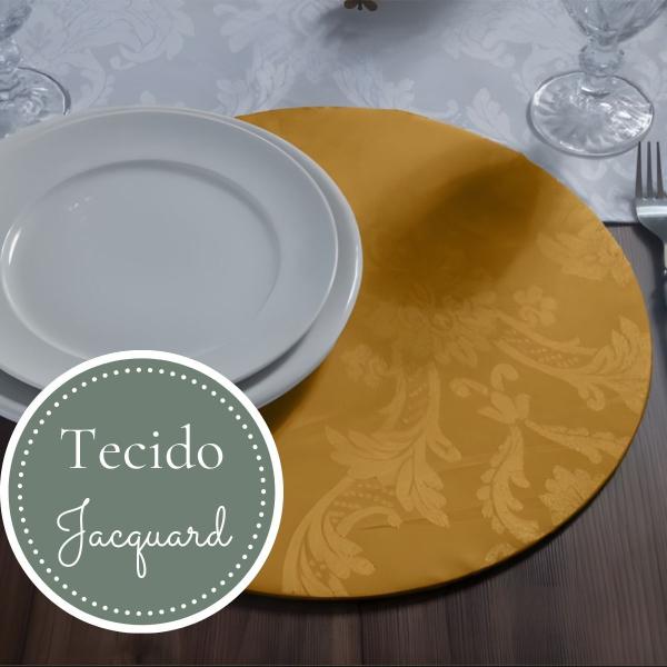 Imagem de Kit Capa Souplast Supla Mesa Posta Elegante Buffet Jacquard Decoração Moderna