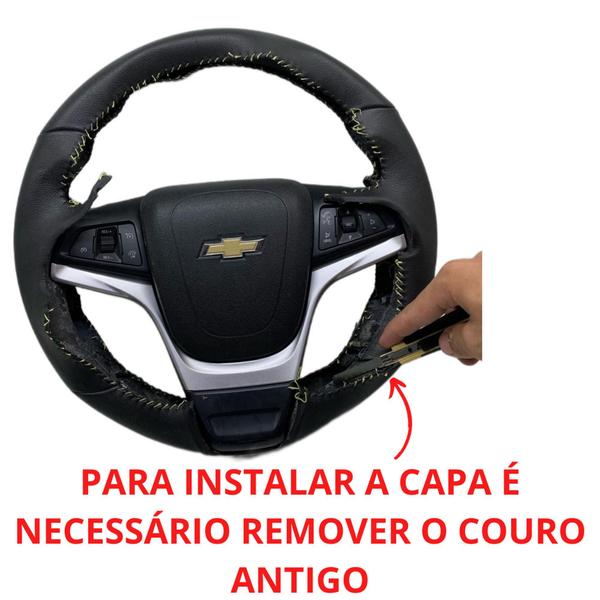 Imagem de Kit Capa Volante + Câmbio Automático + Alavanca Freio d Mão Spin Activ 2019 2020 2021 2022 2023 2024