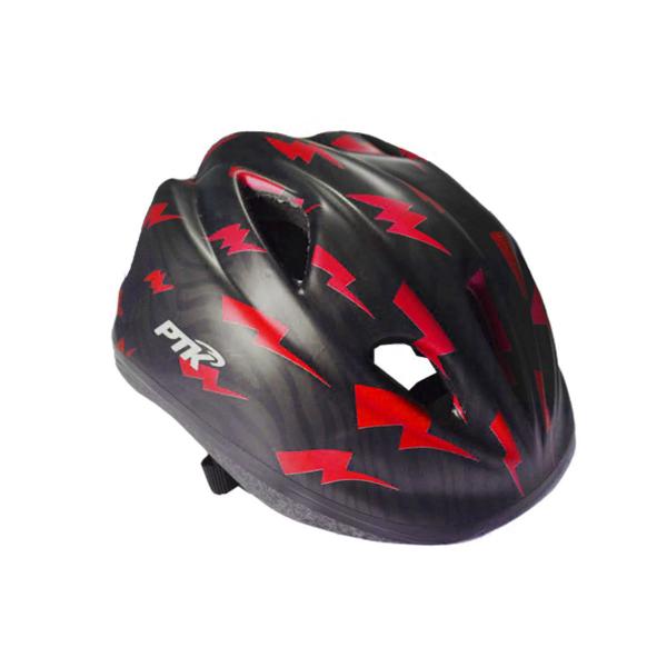 Imagem de Kit Capacete Ciclismo Kids Raio + Garrafa Squeeze 250ml Vermelho