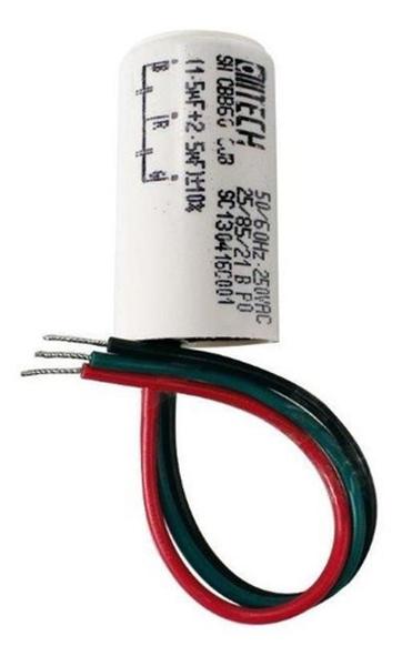 Imagem de Kit Capacitor 3 Fios 1,5Uf + 2,5Uf 50/60Hz 250Vca 5 Peças