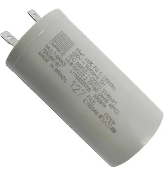 Imagem de Kit Capacitor 45uf 127v + 4un Tirante Branco Brastemp/consul