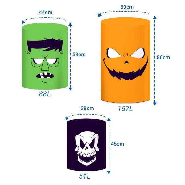 Kit Capas Cilindro P M G Sublimado Halloween Veste Fácil - Decoraset Imagem de Kit Capas Cilindro P M G Sublimado Halloween Veste Fácil