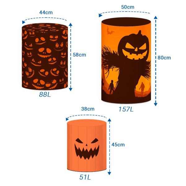 Kit Capas Cilindros Decoração Halloween Helanca Veste Fácil - Decoraset Imagem de Kit Capas Cilindros Decoração Halloween Helanca Veste Fácil