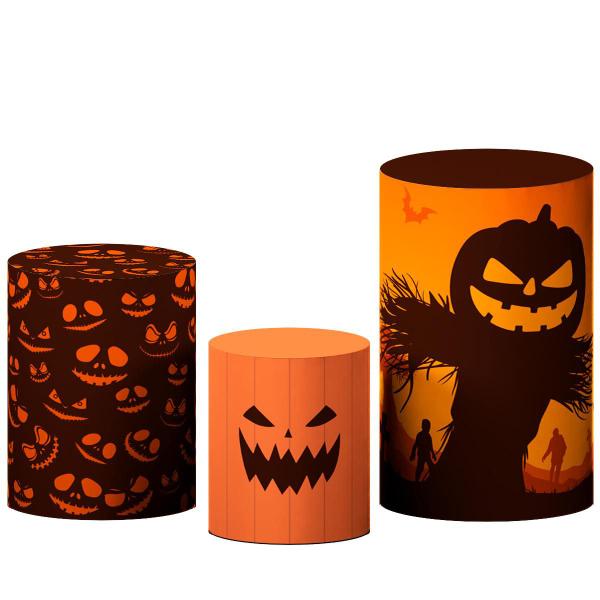 Kit Capas Cilindros Decoração Halloween Helanca Veste Fácil - Decoraset Imagem de Kit Capas Cilindros Decoração Halloween Helanca Veste Fácil